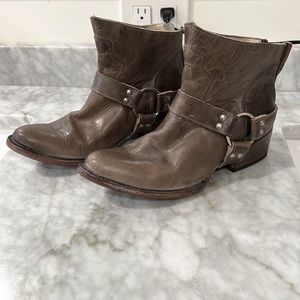 Freebird by Steven Distressed Brown Ankle Booties